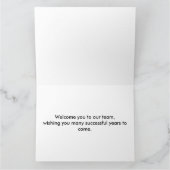 New Employee Welcome Floral カード (内部)