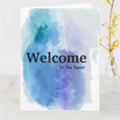 New Employee Welcome Watercolor Card カード (黄色い花)