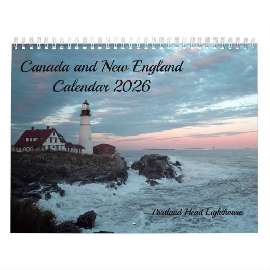 New England and Canada Calendar 2026 カレンダー (カバー)