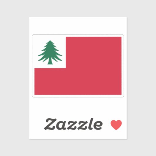 New England Pine Tree Flag シール (シート)