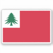 New England Pine Tree Flag シール (正面)