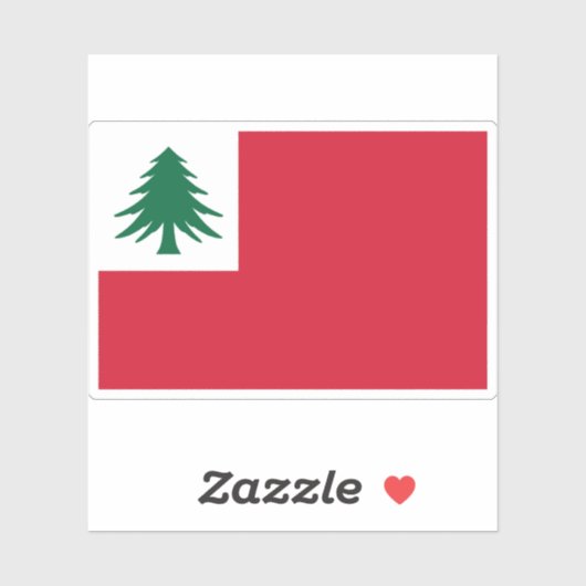New England Pine Tree Flag シール (シート)