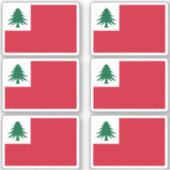 New England Pine Tree Flag Sticker Pack シール (正面)
