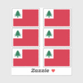 New England Pine Tree Flag Sticker Pack シール (シート)