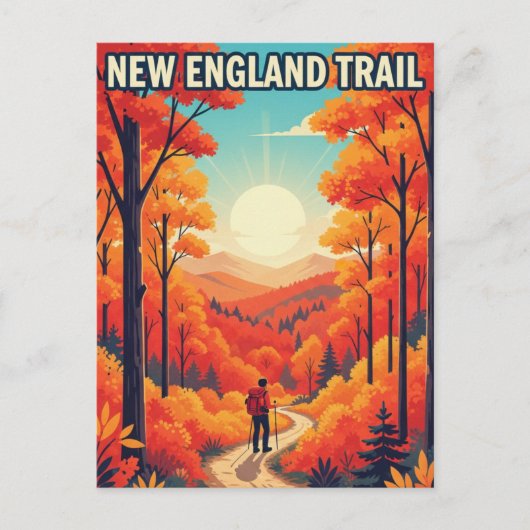 New England Trail Travel ポストカード (正面)