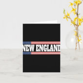 New England Usa Flag Patriotic State Varsity New E カード (黄色い花)