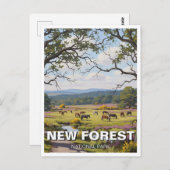 New Forest National Park Travel ポストカード (正面/裏面)