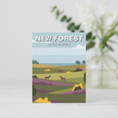 New Forest National Park Travel ポストカード (スタンド正面)