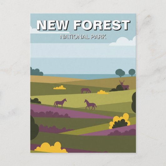 New Forest National Park Travel ポストカード (正面)