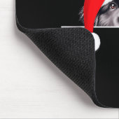 New Foundland Dog Lover Funny Santa Hat Christmas マウスパッド (コーナー)