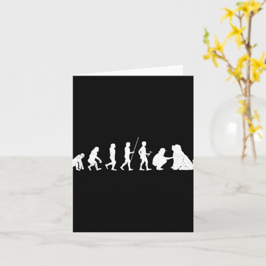 New Foundland Shirt Men Women New Foundland Dog Mo カード (黄色い花)