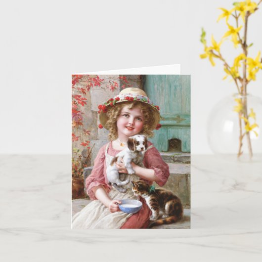 New Friends - Emile Vernon  カード (黄色い花)