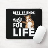 New Funny Squirrel Friend For Life - Men,women  マウスパッド (マウス)