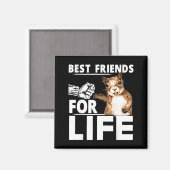 New Funny Squirrel Friend For Life - Men,women マグネット (正面/裏面)