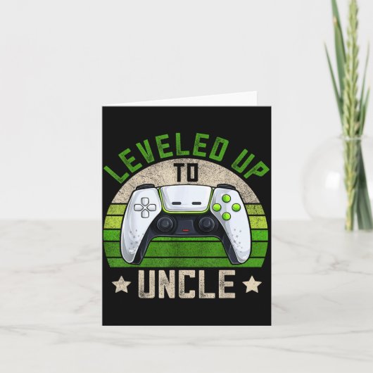 New Gamer Uncle Apparel, Funny Pregnancy Announcem カード (正面)