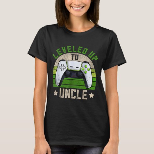 New Gamer Uncle Apparel, Funny Pregnancy Announcem Tシャツ (正面)