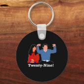 New Girl 29 I'm Feelin' Twenty Nine Happy Birthday キーホルダー (正面)