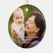 New Graman Babys初めてのクリスマス写真 セラミックオーナメント (左)