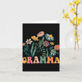 New Gramma Wildflower First Birthday &amp; Baby Sh カード (黄色い花)