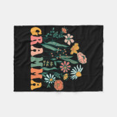 New Gramma Wildflower First Birthday &amp; Baby Sh フリースブランケット (正面(横))