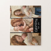New Grandma Est. Year Custom Name 3 Photo ジグソーパズル (縦)