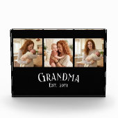 New Grandma Est. Year Custom Name 3 Photo フォトブロック (正面)
