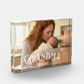 New Grandma Established Custom Name Year Photo フォトブロック (左)