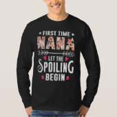 New Grandma First Time Nana Let The Spoiling Begin Tシャツ (正面)