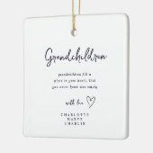 New Grandparents Grandma Grandad Keepsake Ornament セラミックオーナメント (左)
