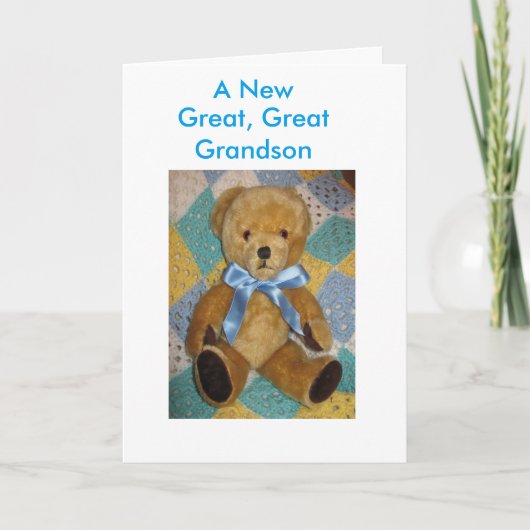 New Great, Great Grandson card カード (正面)
