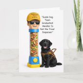 New Guide Dog Team Graduation Card – Working Dog,  カード (正面)