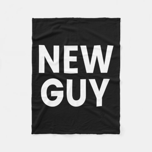 New Guy  フリースブランケット (正面)