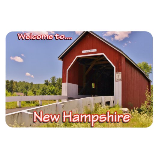 New Hampshire 4x6フォトマグネットへようこそ マグネット (横)