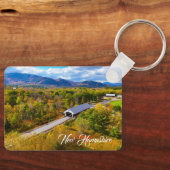 New Hampshire autumn bridge キーホルダー (正面)