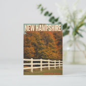 New Hampshire Autumn Scenery ポストカード (スタンド正面)