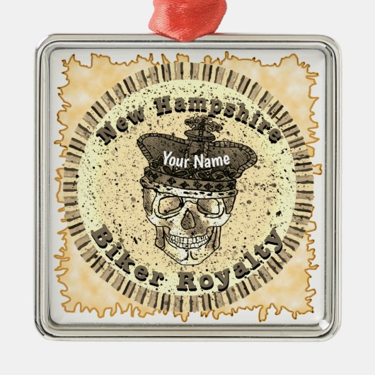 New Hampshire Biker メタルオーナメント (正面)