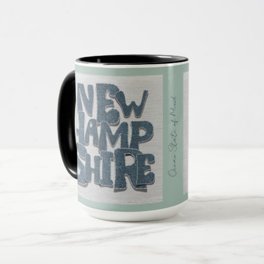 New Hampshire Denim Mug | Granite State Coastal マグカップ (正面左)