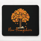 New Hampshire Fall Foliage Autumn Rustic Maple Oak マウスパッド (正面)