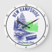 New Hampshire Granite State ラージ壁時計 (正面)