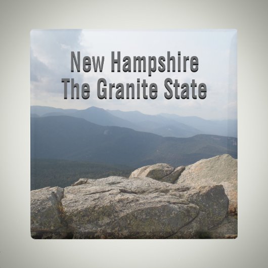 New Hampshire Granite State Live Free or Die Photo マグネット