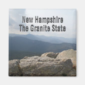 New Hampshire Granite State Live Free or Die Photo マグネット (正面)