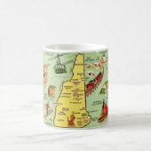 New Hampshire Illustrated Map Mug コーヒーマグカップ (中央)