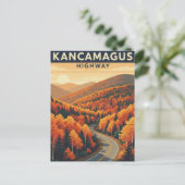 New Hampshire Kancamagus Highway Travel ポストカード (スタンド正面)