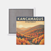 New Hampshire Kancamagus Highway Travel マグネット (正面/裏面)