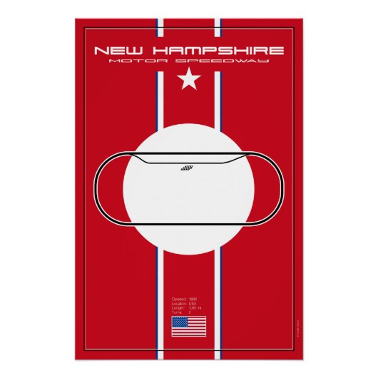 New Hampshire Motor Speedway ポスター (正面)