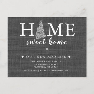 NEW HAMPSHIRE Moving Announcement Post Card 案内ポストカード