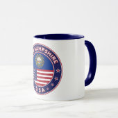 New Hampshire, New Hampshire sticker, マグカップ (正面右)