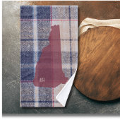 New Hampshire Plaid Personalized Hand Towel ハンドタオル