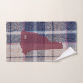 New Hampshire Plaid Personalized Hand Towel ハンドタオル (ハンドタオル)