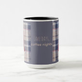 New Hampshire Plaid With State Outline Mug マグカップ (中央)